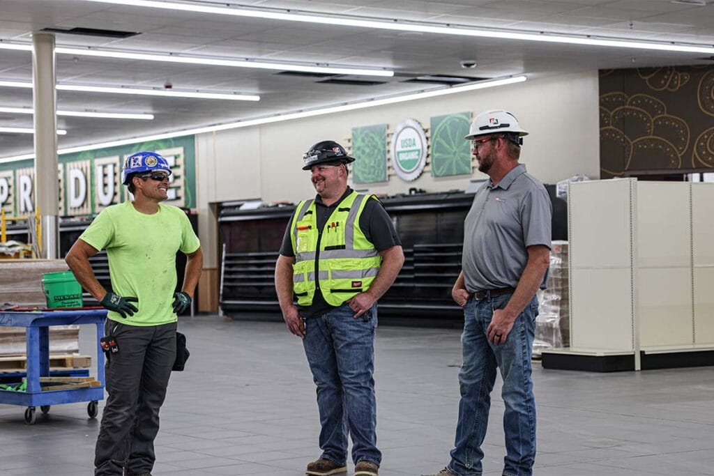 Fox Arneson project managers talking